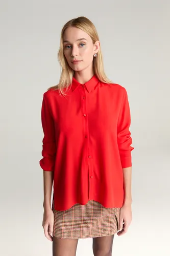 Camisa Básica De Calce Regular En Crepe Mujer Desiderata