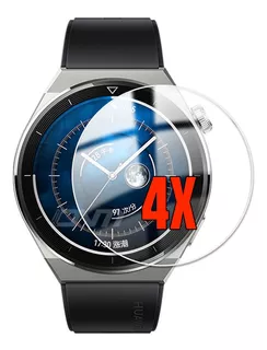 Película Para Huawei Watch Gt3 Pro 43mm Vidro Temp Kit 4 Uni