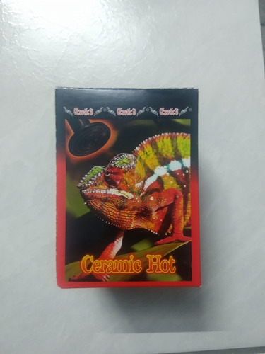 Imagen 2 de 5 de Foco Térmico De Cerámica 50w Exotic`s Reptiles,erizos Y Más