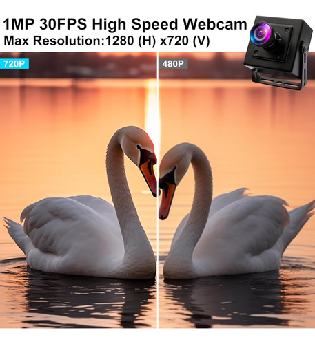 Cámara Usb 170º Lente Ojo De Pez 720p Cmos Ov9712