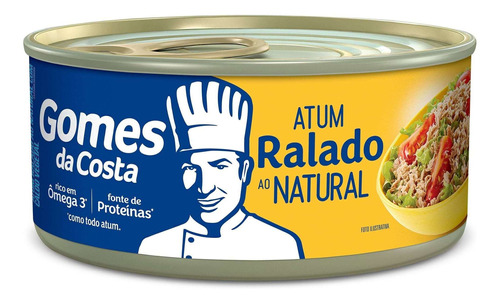 Atum Ralado ao Natural Lata Com 170g Gomes da Costa