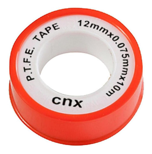 Pack De 10 Cintas Teflon 6 Mts 1/2 Cnx Color Blanco