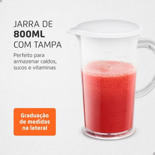 Mixer Processador Mondial Power Red Premium M-10 500w 220v