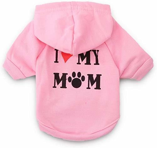 Droolingdog Ropa Para Perros I Love My Mom Sudadera Con Capu