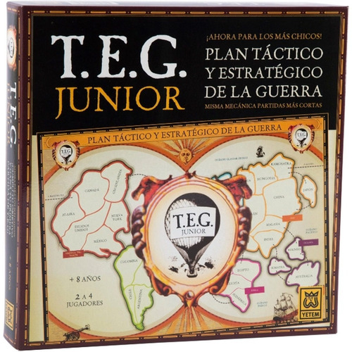 Teg Junior Niños Juego Mesa Estrategia Versión Chicos Yetem