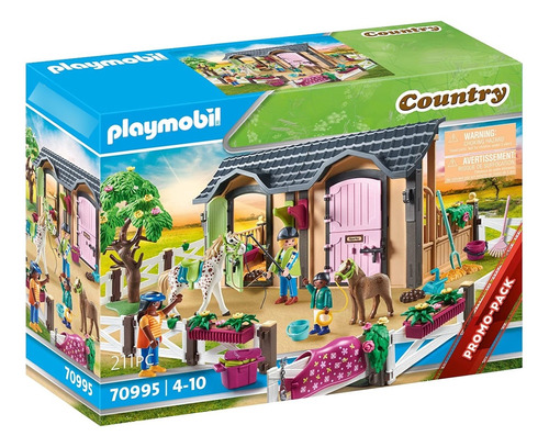 Playmobil Country 70995 Clases De Equitación Con Boxes