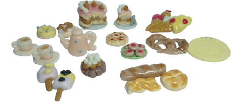 Comiditas Miniatura Casa De Muñecas Porcelana Fría X3 Combos