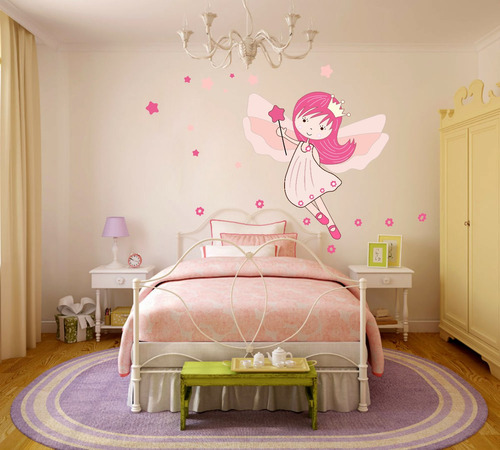 Vinilo Pared Infantiles Hada Color Wall Stickers