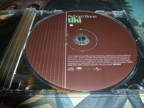 Richard Bona - Tiki - Cd Garantia Abbey Road Berazategui (Usado)