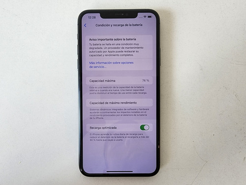 Imagen 6 de 8 de iPhone 11 Pro Max 256gb Graphite Sin Accesorios Bat 74%