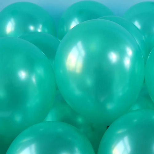 Bolsa X25 Globos Látex Perlados 10 Color Deco Cotillón Verde
