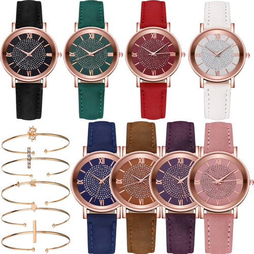 Yunanwa 8 Pack Mujer Venta Al Por Mayor Surtido De Relojes D