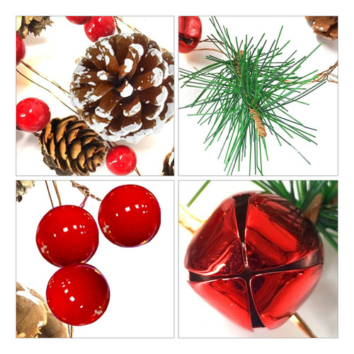 Decoraciones Navideñas Luces Luditek Gl110 Serie 20 Led Cono De Pino Adornos Navidenas Bateria 2m De Piñas Multicolor