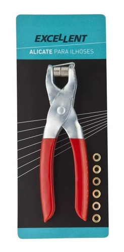 Alicate Para Aplicar Ilhós C/ 100 Ilhoses De 4mm Eda 6nt