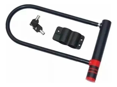 Candado Para Bicicletas Y Moto U Lock  Anti Robo Color Negro