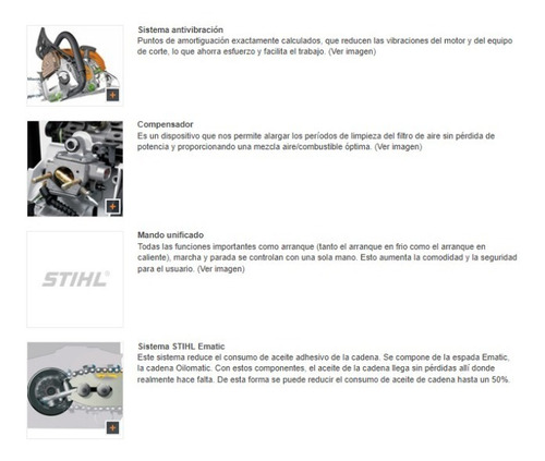 Motosierra A Nafta Stihl 72.2cc Ms 382 5.3cv
