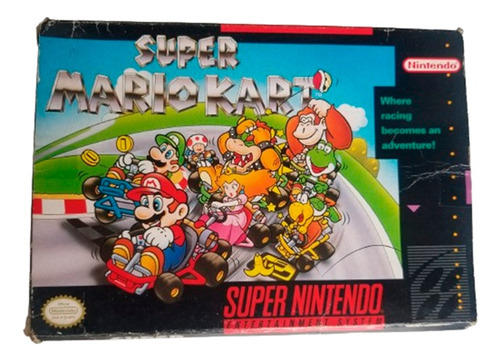 Super Mario Kart Para Super Nintendo Original Con Caja 