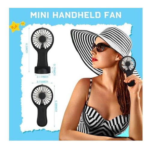 Woanger 1 Paquete Mini Poderoso Ventilador De Mano A Granel