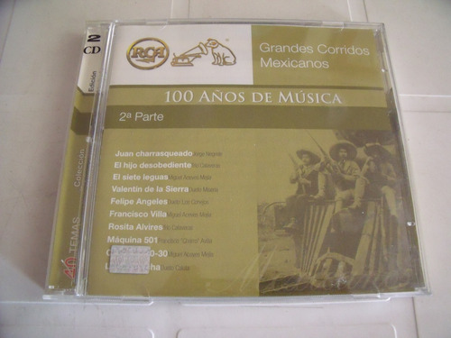 Cd Grandes Corridos Mexicanos 100 Años De Musica Vol 2