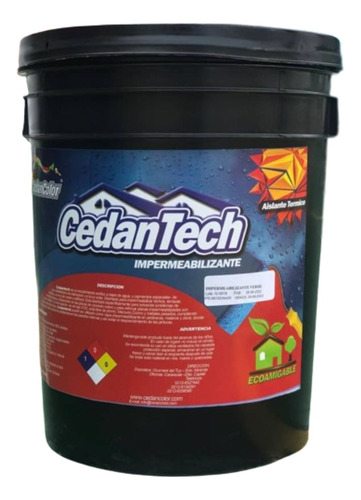 Pintura Impermeabilizante De Concreto Cuñete Marca Cedantech