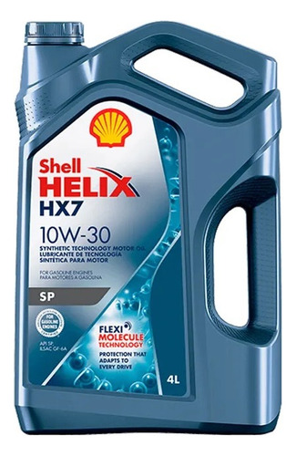Aceite 10w30 Shell Helix Hx7 Synthetic Tech Motores Gasolina