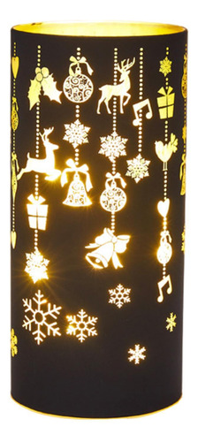 Lámpara De Noche Led Con Forma De Cilindro Para Navidad,
