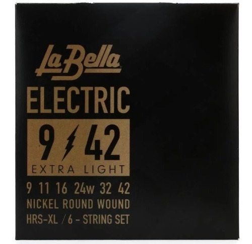 Cuerdas La Bella Hrs-xl Extra Ligera 9-42 Guitarra Eléctrica