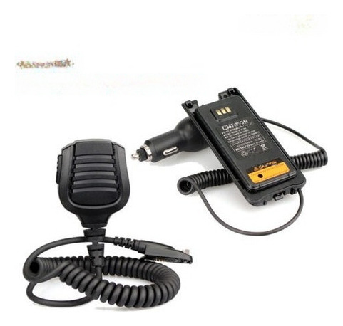 Batería De Coche Cargador Eliminador 12v-24v + Mic Para Rete