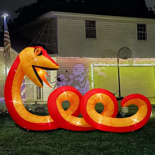 Bruja Inflable Exterior Iluminada Luces Led Halloween Fiesta