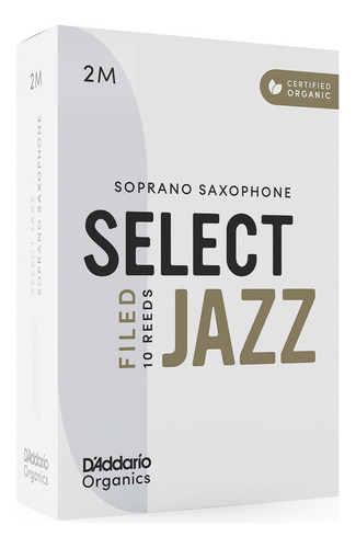 Palheta Sax Soprano 2m (10) Daddario Organic Select Jazz