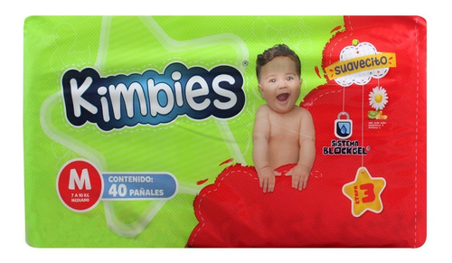 Pañal Kimbies Mediano Con 40 Pzs