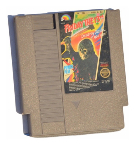Friday The 13th Videojuego Nintendo Nes Colección 1985 Usado (Usado)