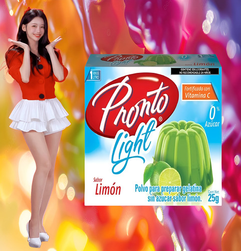 Pronto 3 Gelatinas De Agua Sabor Limón Con 0% Azúcar Wow