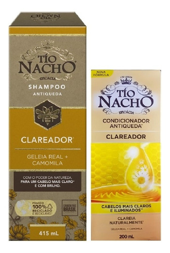  Tio Nacho Clareador Kit Shampoo 415ml + Condicionador 200ml