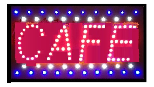 Cartel Led Neon Multicolor A Pedido Café O La Que Quieras