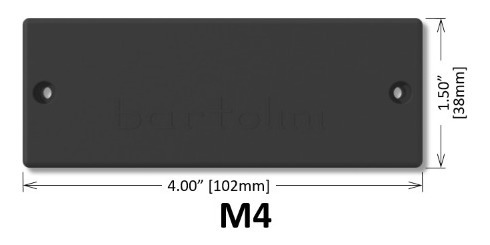 Imagem 4 de 5 de Set Captador P/ Baixo Bartolini M45c Humbucker Ponte/braço