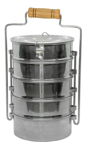 Jogo Marmitas Em Aluminio Reforçado Kit Com 5 Marmita N 16
