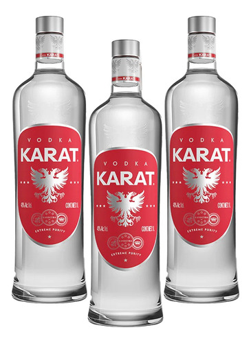Pack De 3 Vodka Karat 1000ml