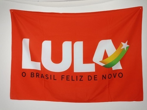 Bandeira Partido Dos Trabalhadores Pt Lula 1,5x1m 24h