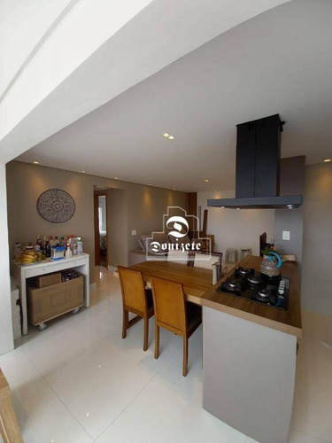 Apartamento Com 2 Dormitórios À Venda, 83 M² Por R$ 670.000,00 - Vila Scarpelli - Santo André/sp - Ap16219