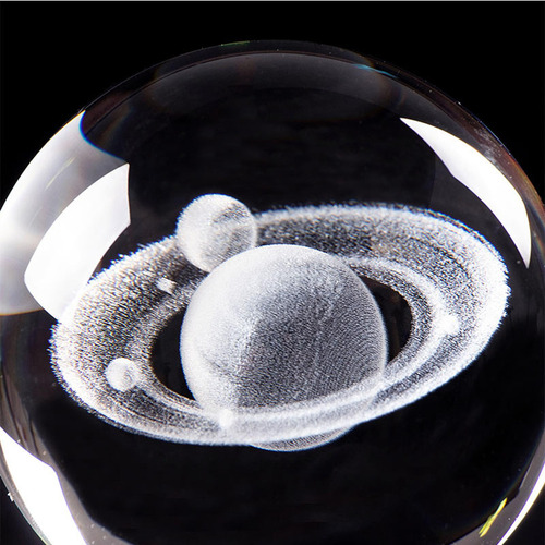 New Bola 3d Gravada A Laser Com Planetas Mínimos, Modelo De
