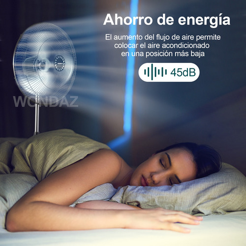 16pcs Ventilador Metálico 3 En 1 De Pie Pared Suelo 19 Inch 48.26 Cm 60hz Negro Plata Metálico 3