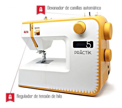 Máquina De Coser Doméstica Practik 5 Alfa