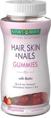 Vitaminas Para Cabello Piel Y Uñas En Gomas 80 Unidades (3