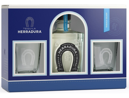 Tequila Herradura Silver Con Vasos Plaza Serrano-microcentro