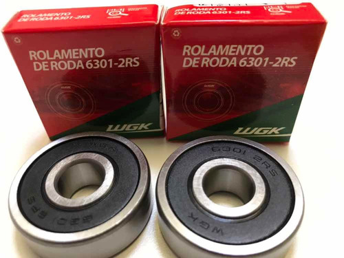 Rolamento De Roda - Par 6301 - 2rs Honda / Yamaha - Wgk