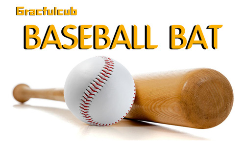 Bate De Béisbol, Clásico Bate De Béisbol De Madera Para Entr
