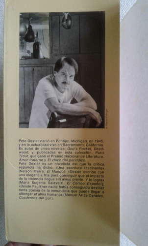 * El Chico Del Periódico Pete Dexter* Anagrama 1996 (Usado)