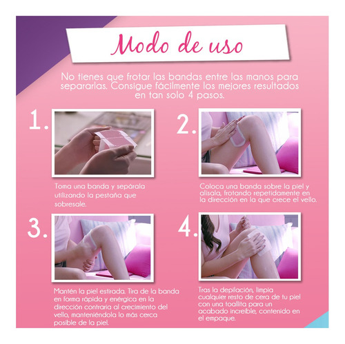 Veet Pure&fresh Banda Depilatoria Piernas Piel Sensible