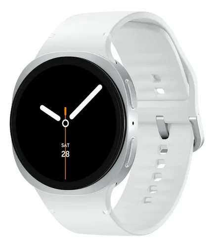 Smartwatch Samsung Galaxy Watch 8 40mm Blanco Con Correa Milanés Plateada Plateado